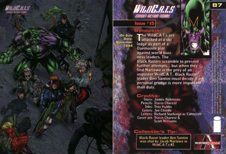 WildC.A.T.s Card Issue #15