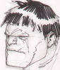 Hulk head sketch