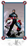 Captain America Pin-up w/ sketch 3