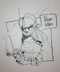 One Armed space Girl